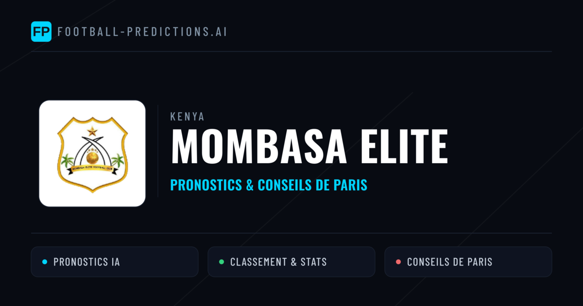 Mombasa Elite Pronostics & Statistiques