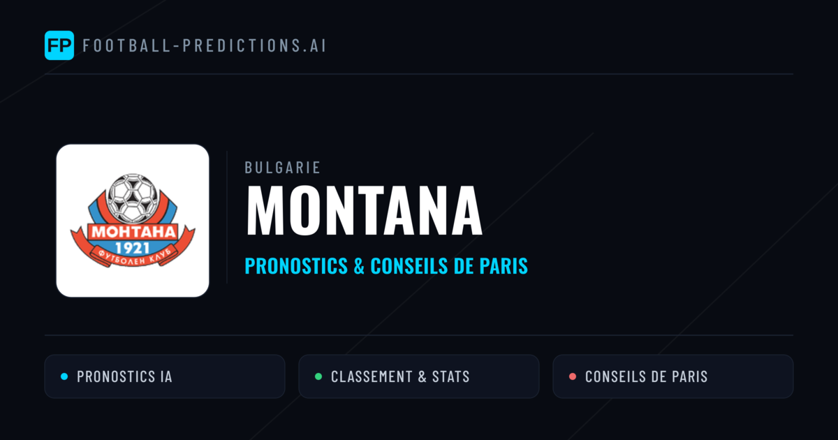 Montana Pronostics & Statistiques