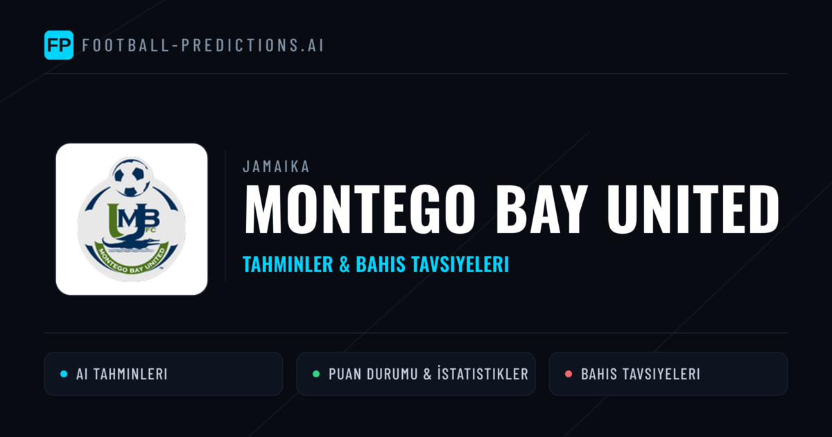 Montego Bay United Tahminleri & İstatistikler