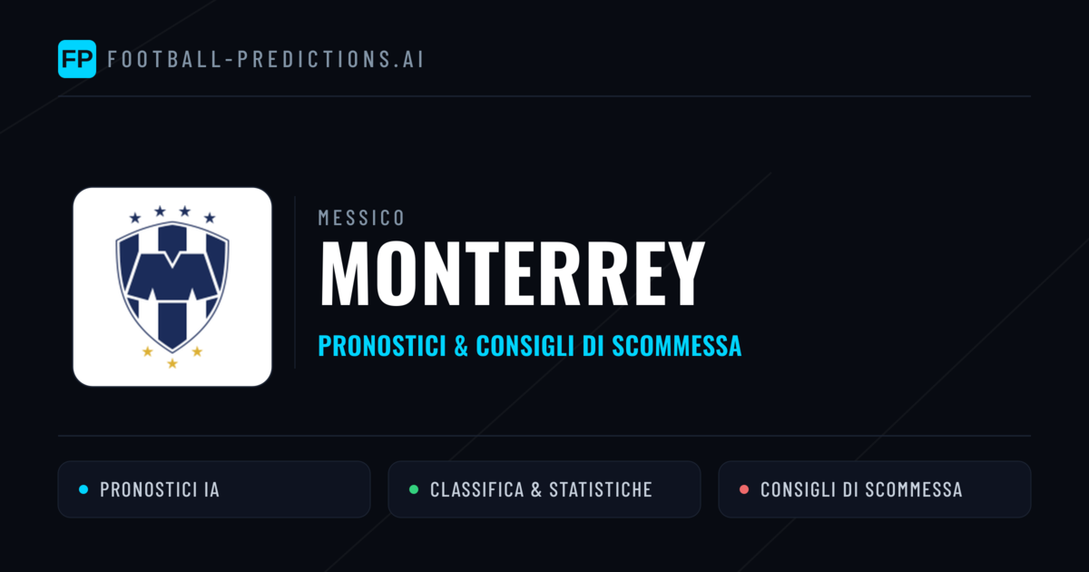 Pronostici e Statistiche Monterrey