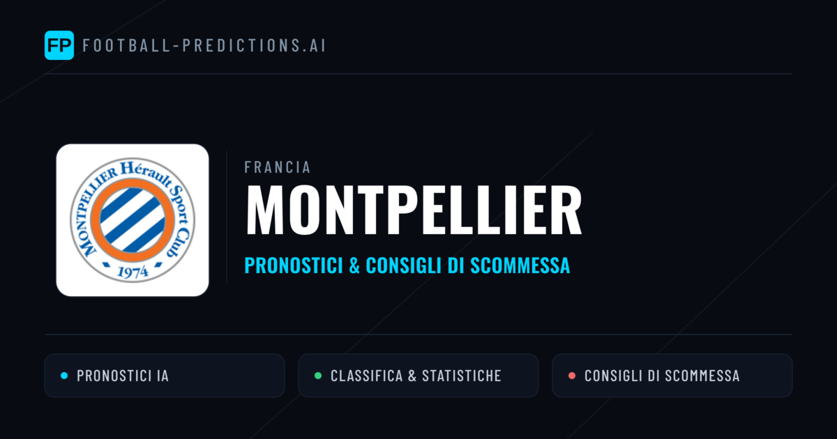 Pronostici e Statistiche Montpellier
