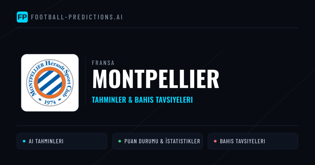 Montpellier Tahminleri & İstatistikler