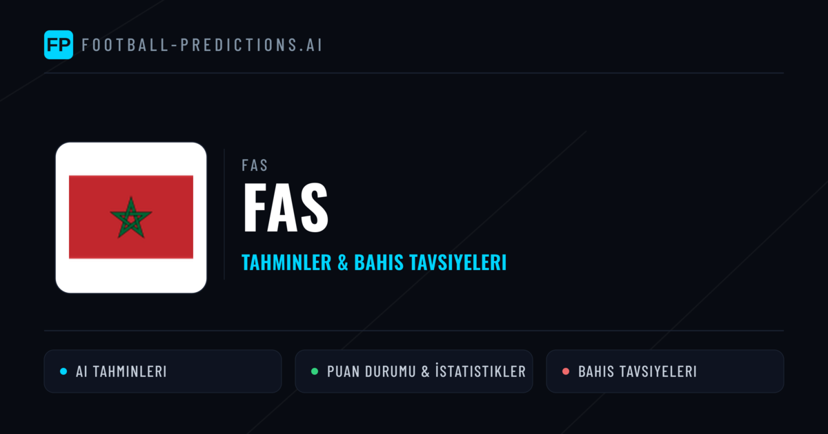 Fas Tahminleri & İstatistikler
