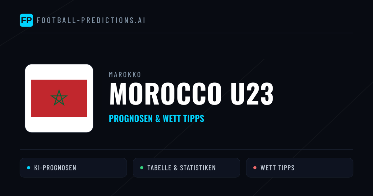 Morocco U23 Prognosen & Statistiken