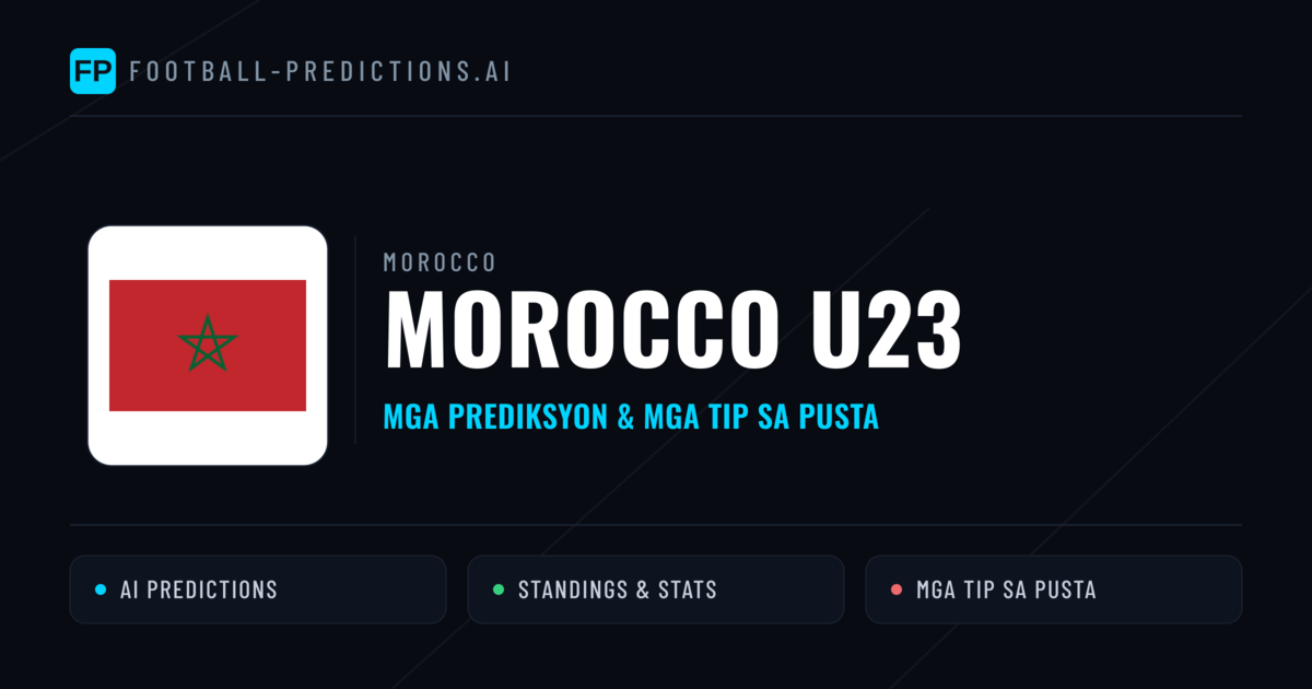 Morocco U23 Predictions & Stats