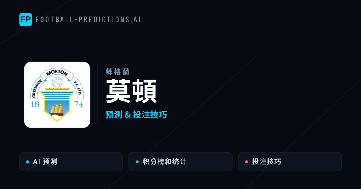 莫頓 運彩分析|足球預測與數據