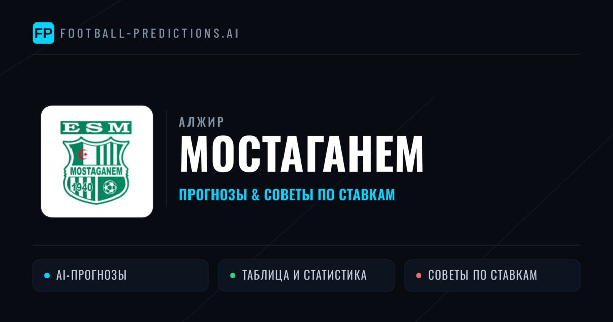 Мостаганем прогнозы и статистика