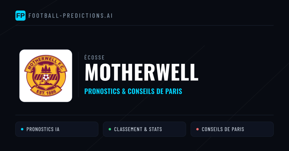 Motherwell Pronostics & Statistiques