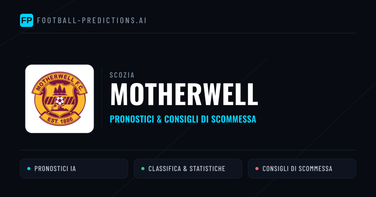 Pronostici e Statistiche Motherwell