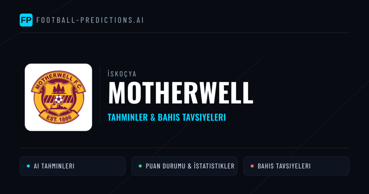 Motherwell Tahminleri & İstatistikler