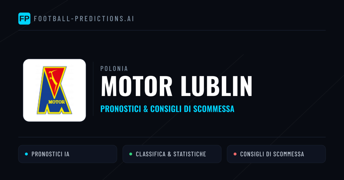 Pronostici e Statistiche Motor Lublin