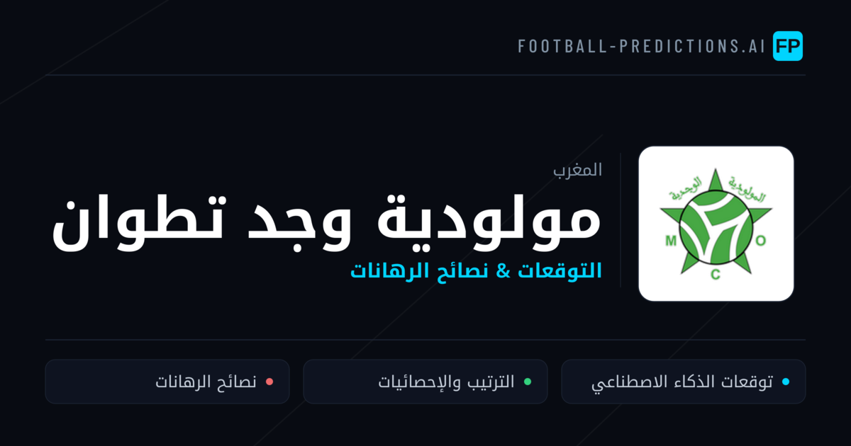 مولودية وجد تطوان توقعات واحصائيات
