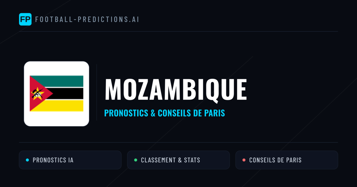 Mozambique Pronostics & Statistiques