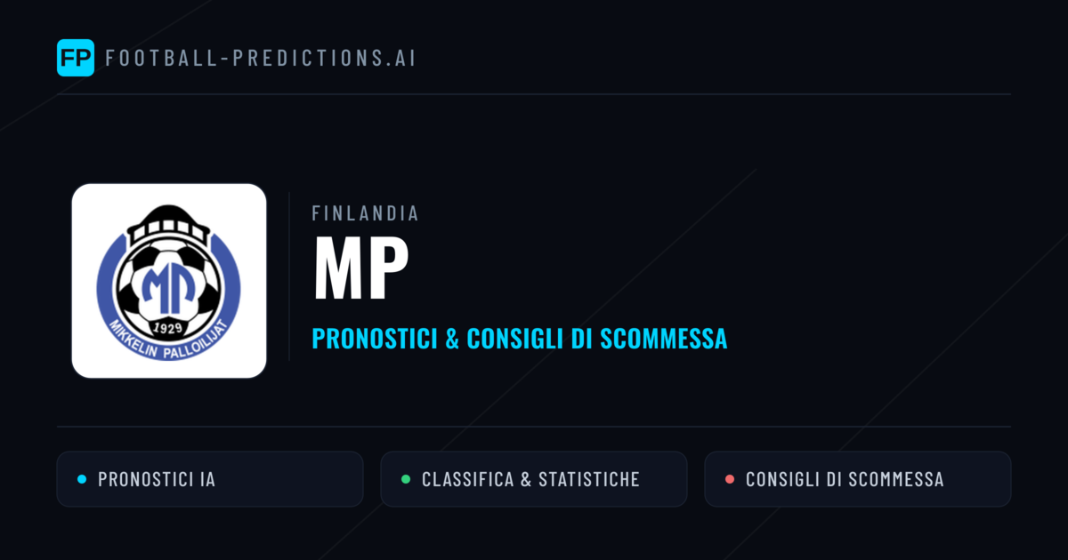 Pronostici e Statistiche MP