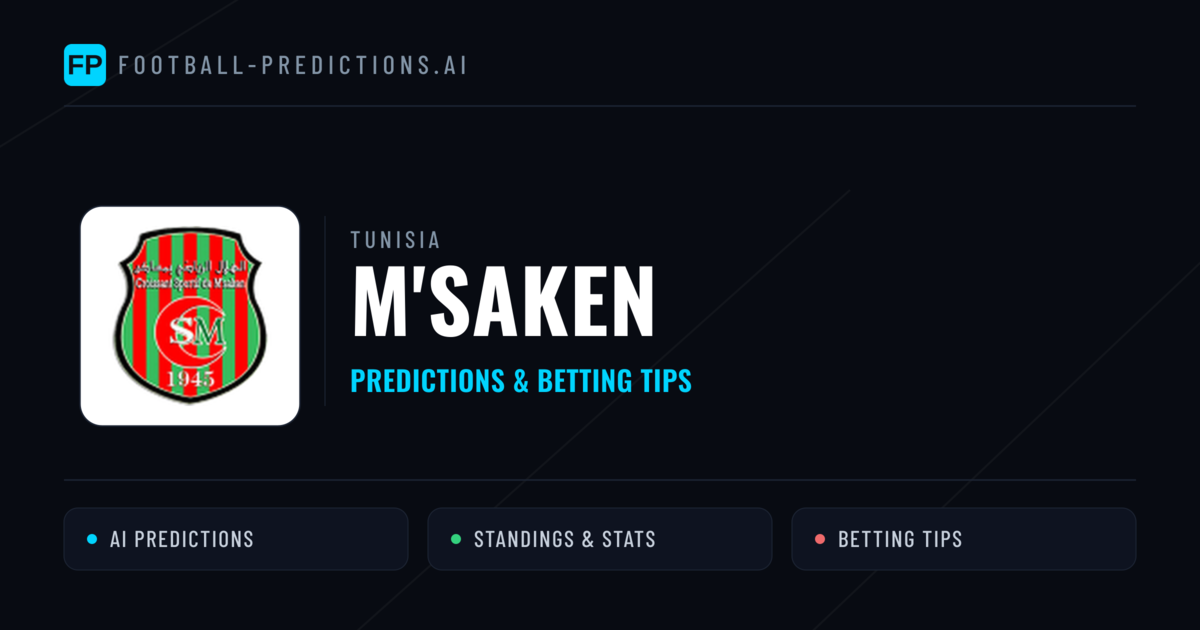 M'saken Predictions & Stats