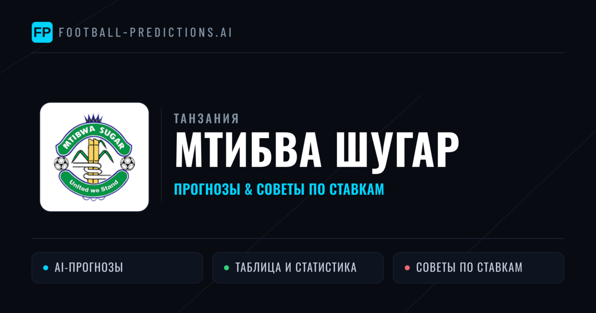 Мтибва Шугар прогнозы и статистика