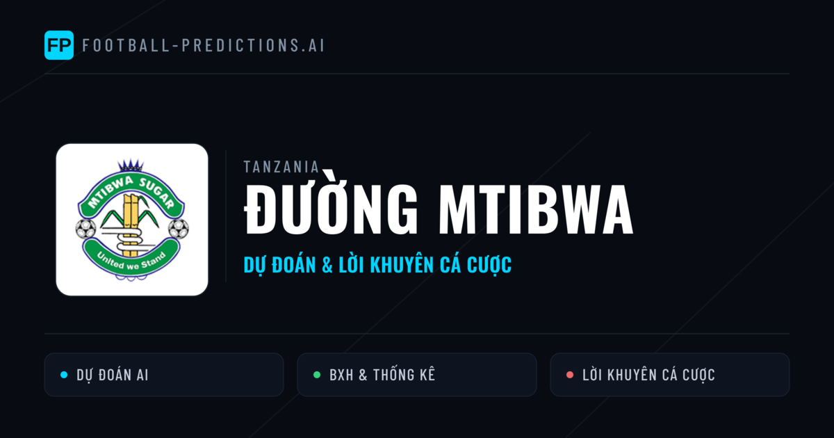 Đường Mtibwa Dự đoán & Thống kê