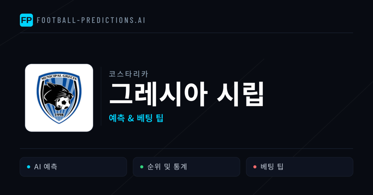 그레시아 시립 축구 예측 & 통계