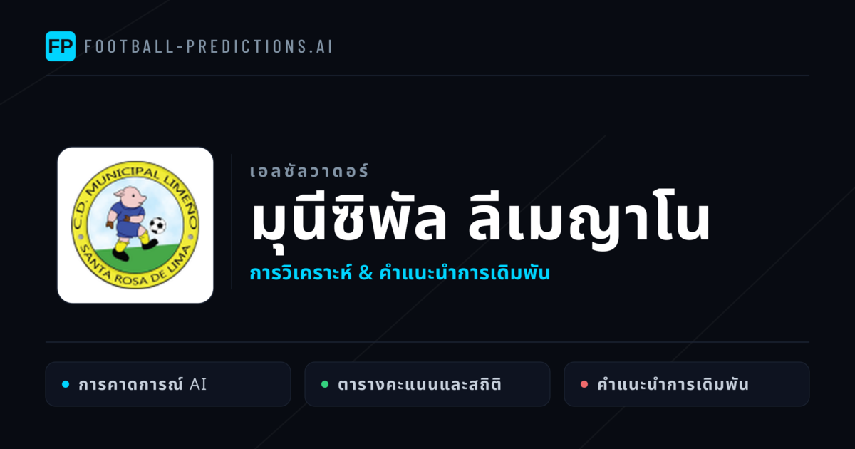 มุนีซิพัล ลีเมญาโน การวิเคราะห์และสถิติ