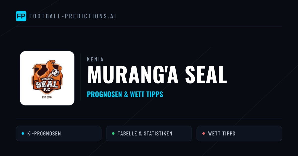 Murang'a SEAL Prognosen & Statistiken