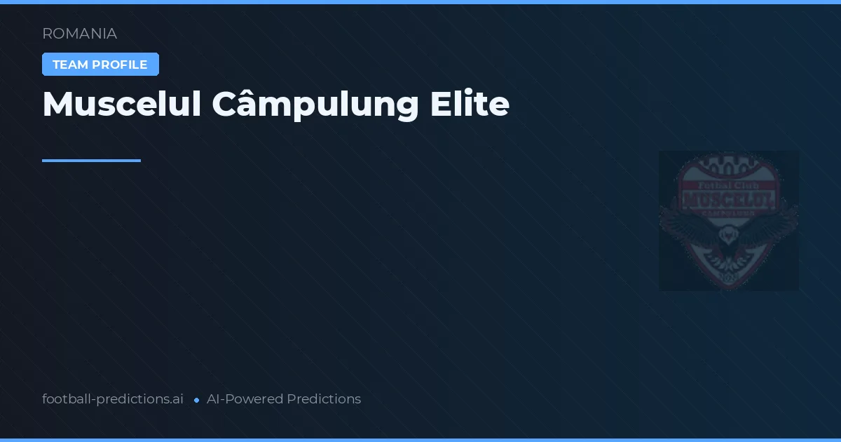 Muscelul Câmpulung Elite Prognosen & Statistiken