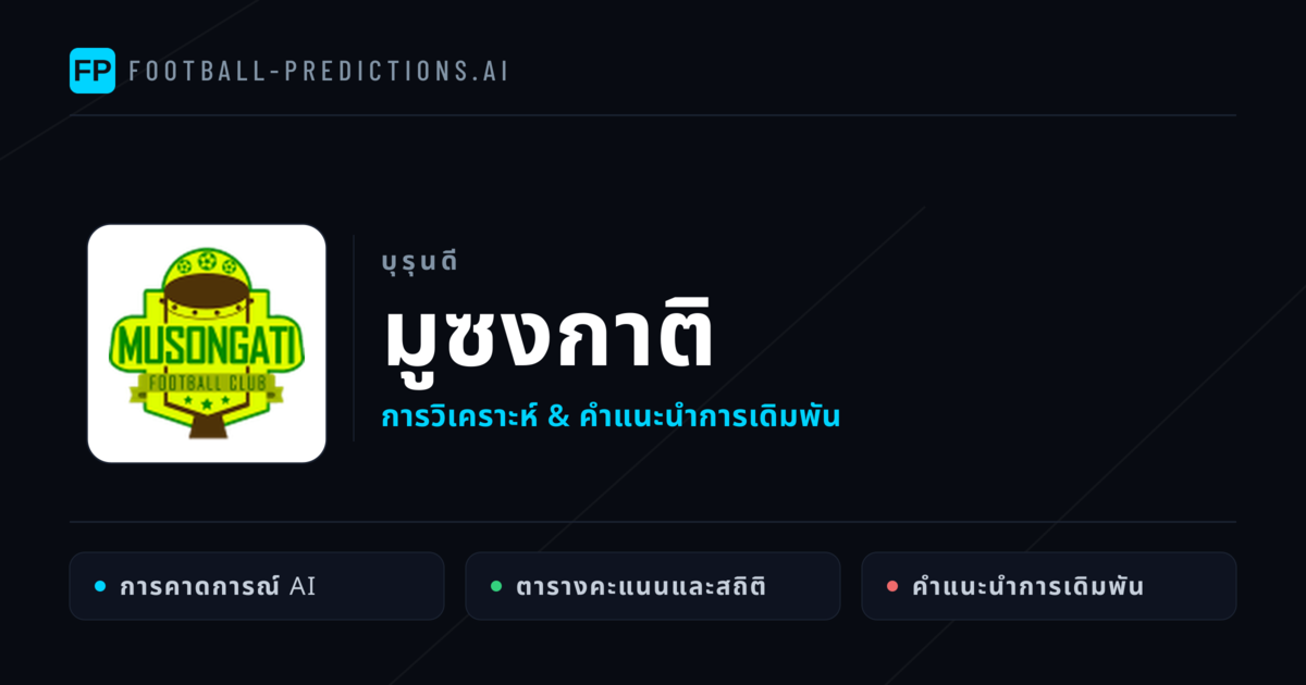 มูซงกาติ การวิเคราะห์และสถิติ