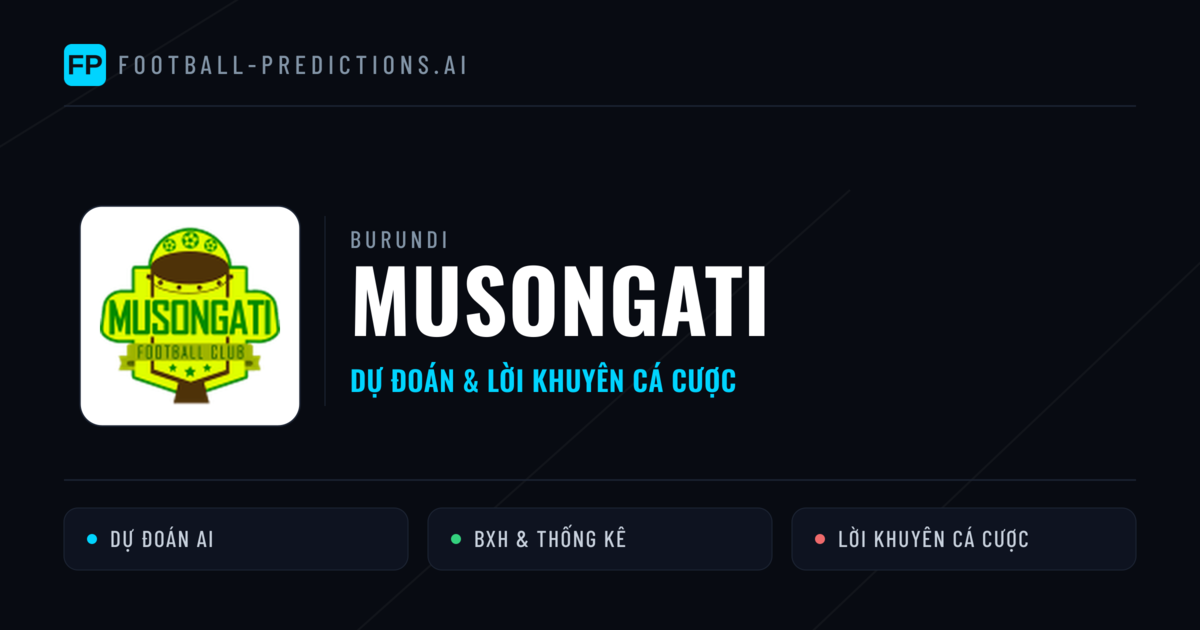 Musongati Dự đoán & Thống kê