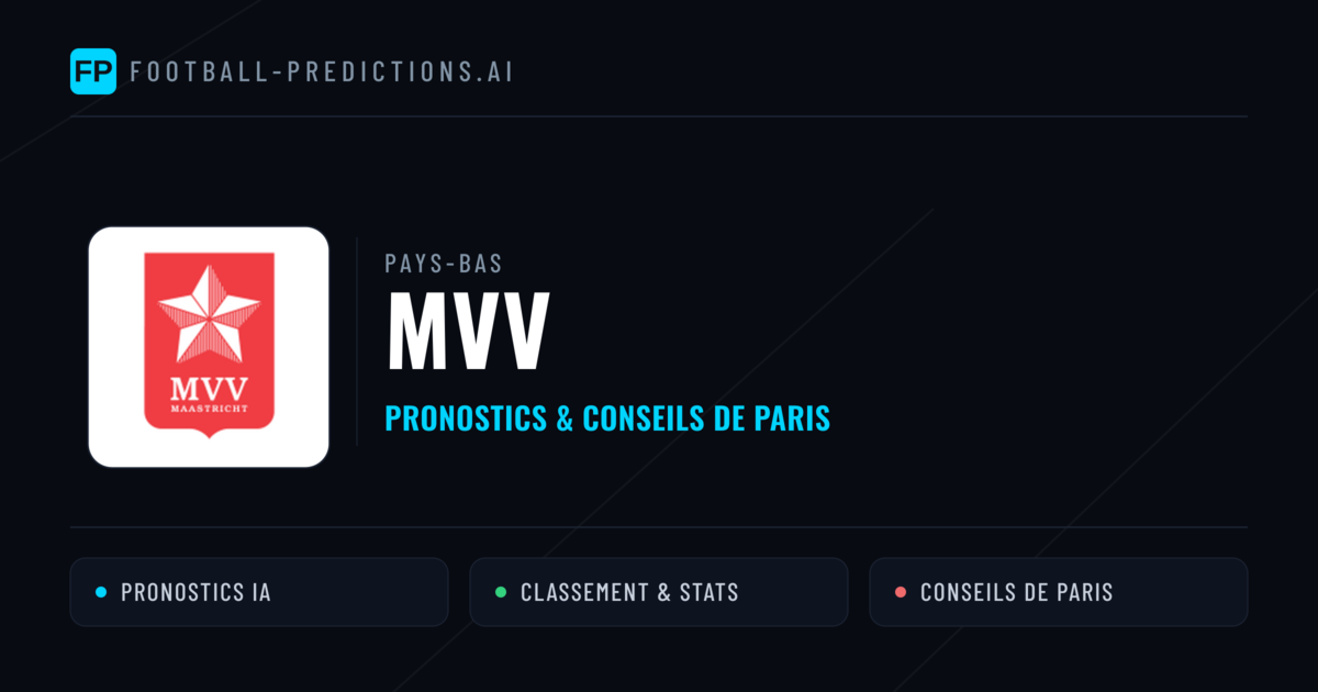 MVV Pronostics & Statistiques