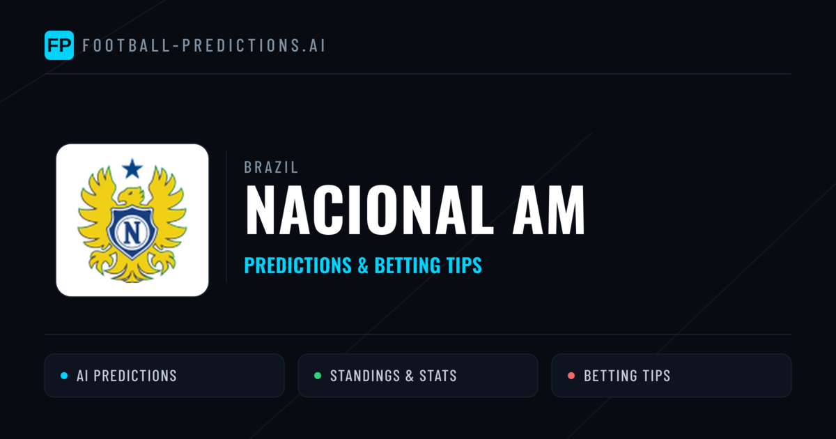 Nacional AM Predictions & Stats