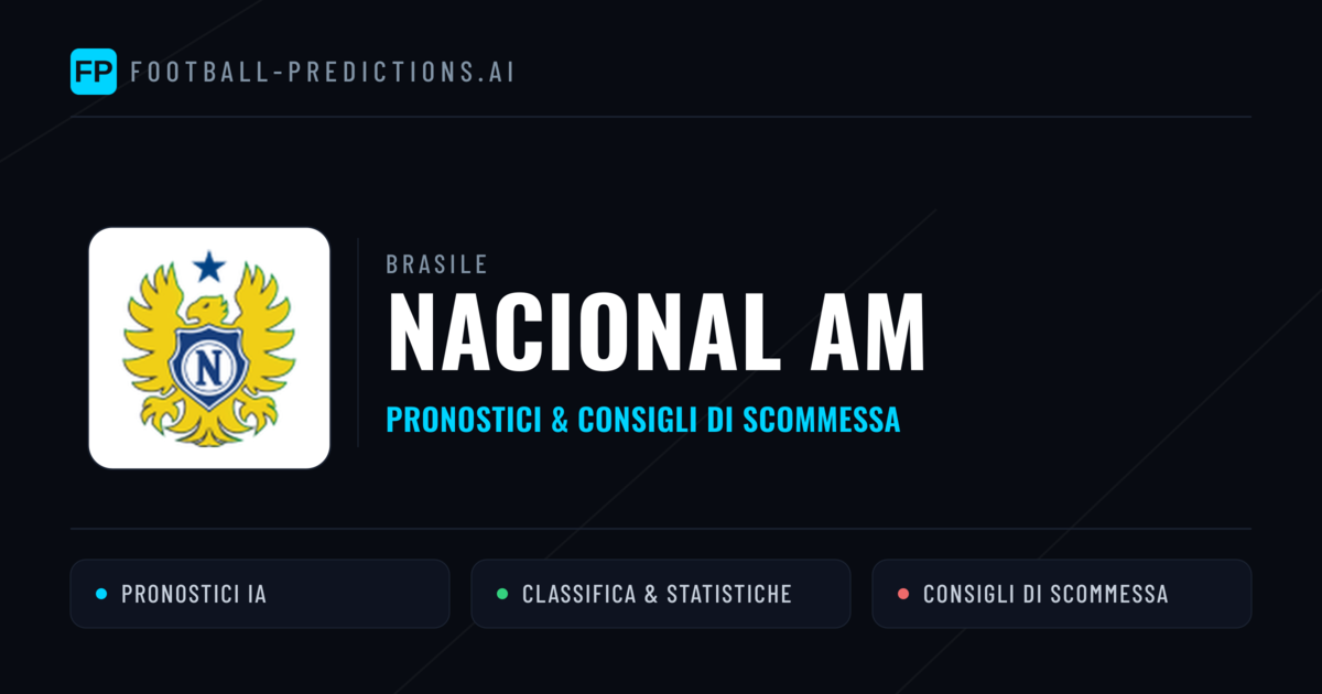 Pronostici e Statistiche Nacional AM