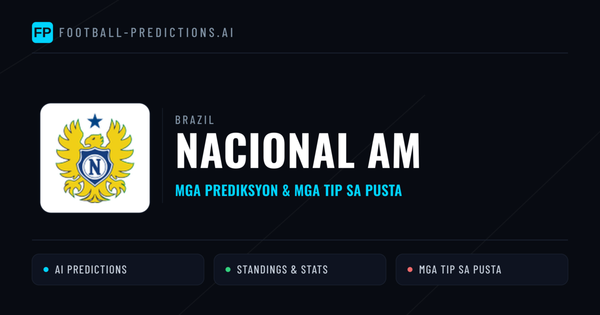 Nacional AM Predictions & Stats