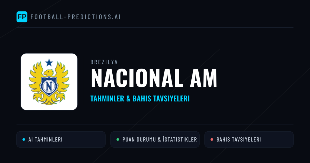 Nacional AM Tahminleri & İstatistikler