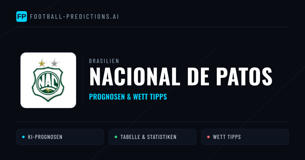 Nacional de Patos Prognosen & Statistiken
