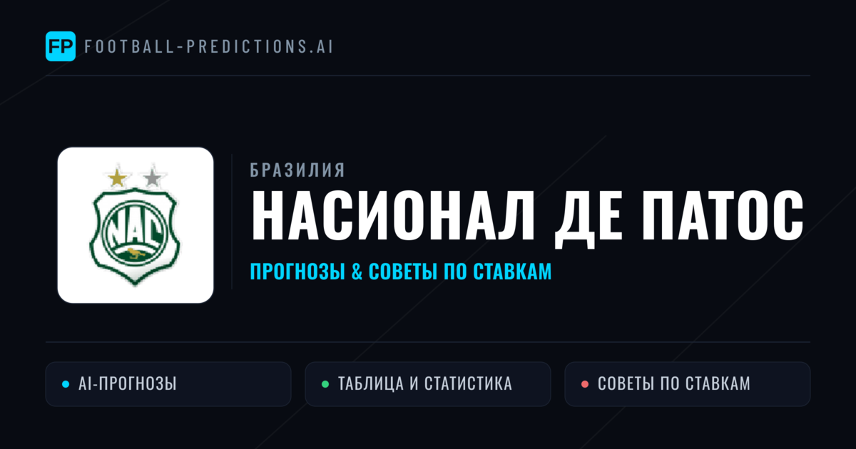 Насионал де Патос прогнозы и статистика