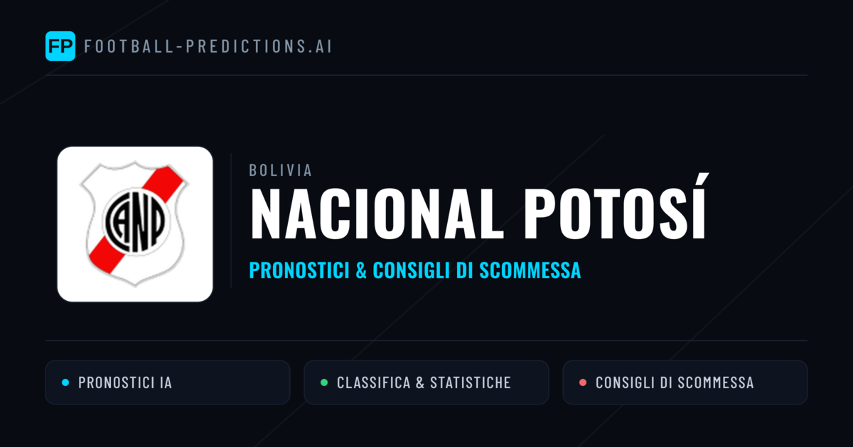 Pronostici e Statistiche Nacional Potosí