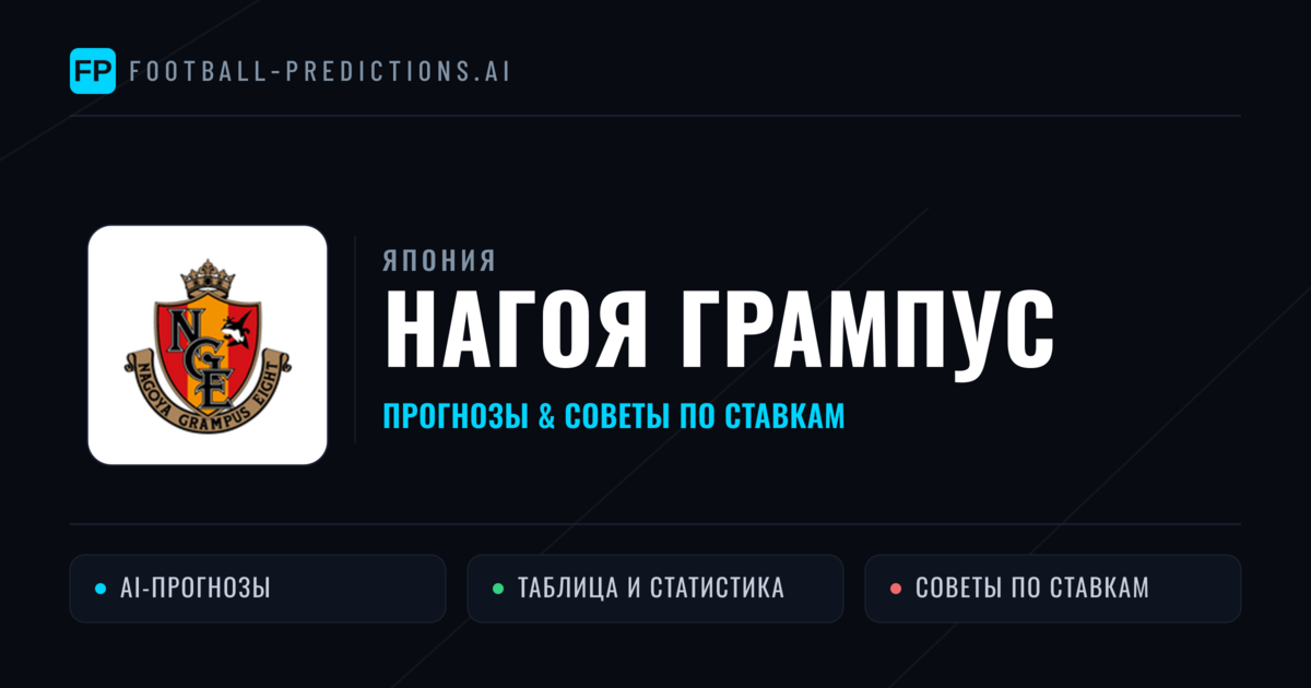 Нагоя Грампус прогнозы и статистика