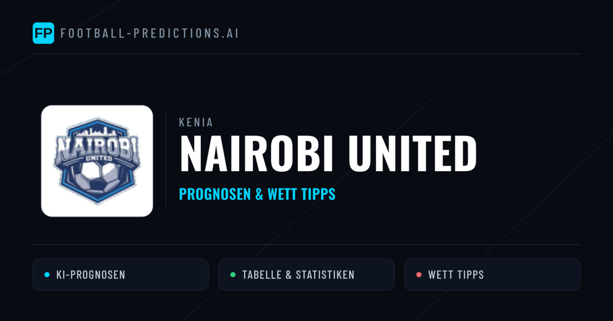 Nairobi United Prognosen & Statistiken