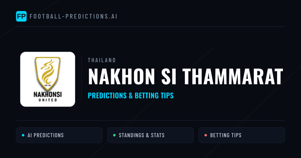 Nakhon Si Thammarat Predictions & Stats