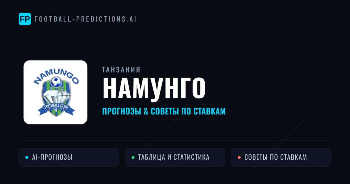 Намунго прогнозы и статистика
