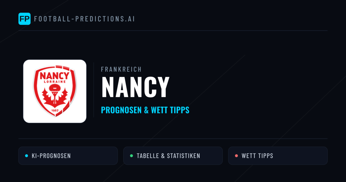 Nancy Prognosen & Statistiken