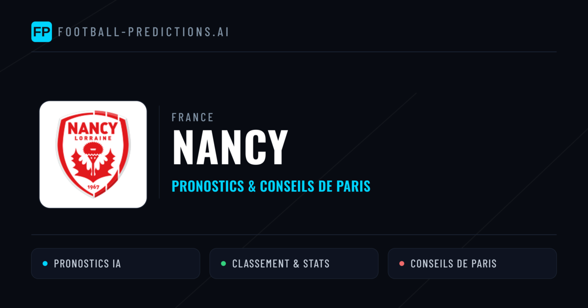 Nancy Pronostics & Statistiques