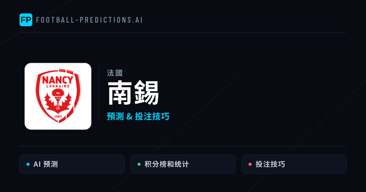 南錫 運彩分析|足球預測與數據