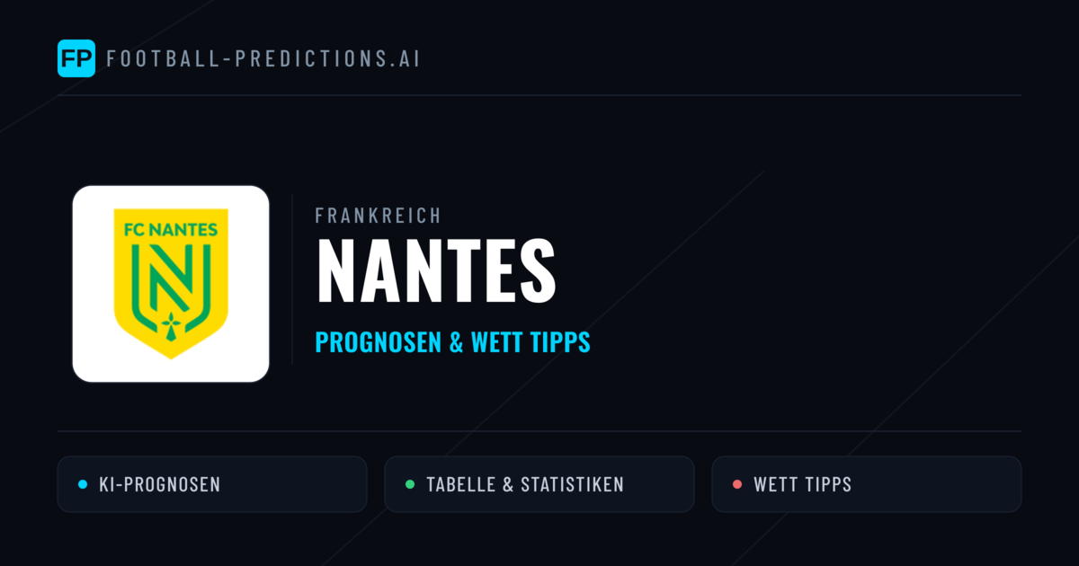 Nantes Prognosen & Statistiken