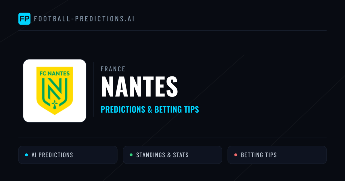 Nantes Predictions & Stats