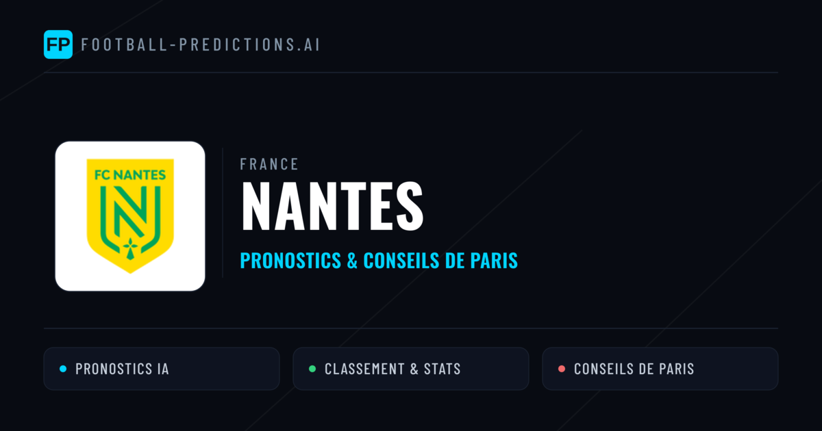 Nantes Pronostics & Statistiques