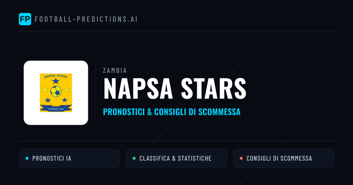 Pronostici e Statistiche NAPSA Stars