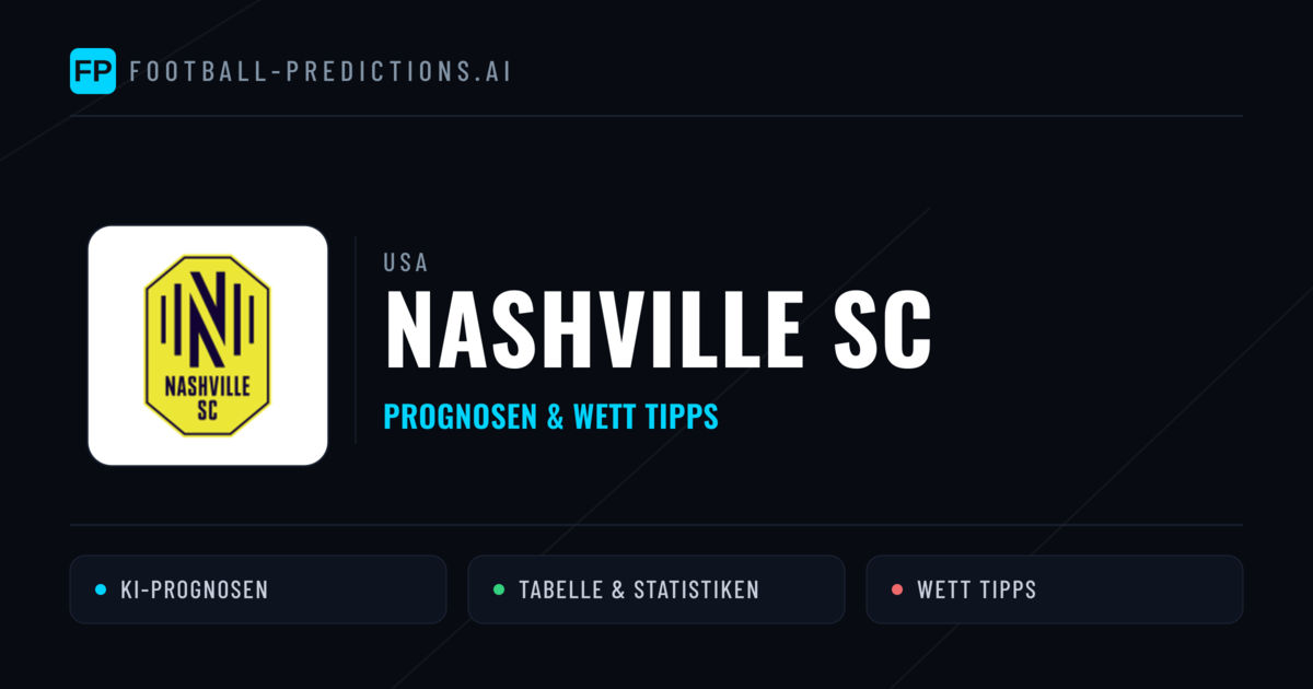 Nashville SC Prognosen & Statistiken