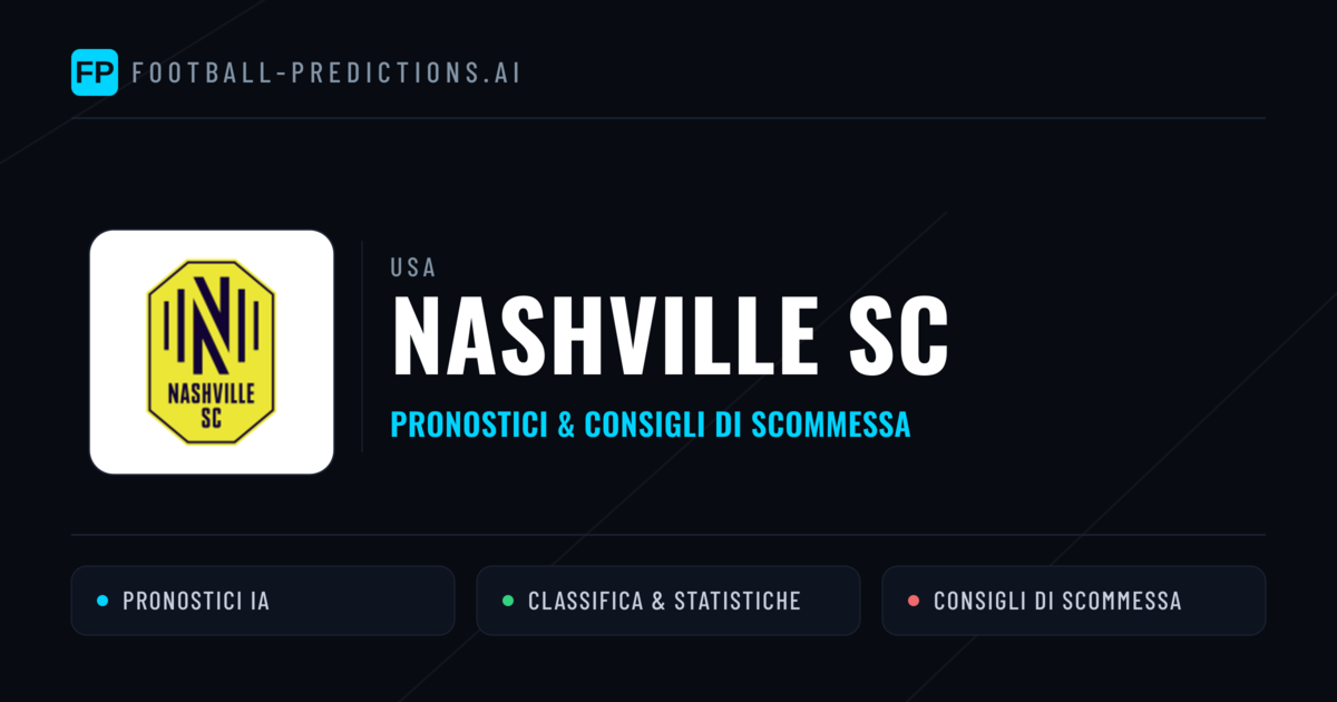 Pronostici e Statistiche Nashville SC
