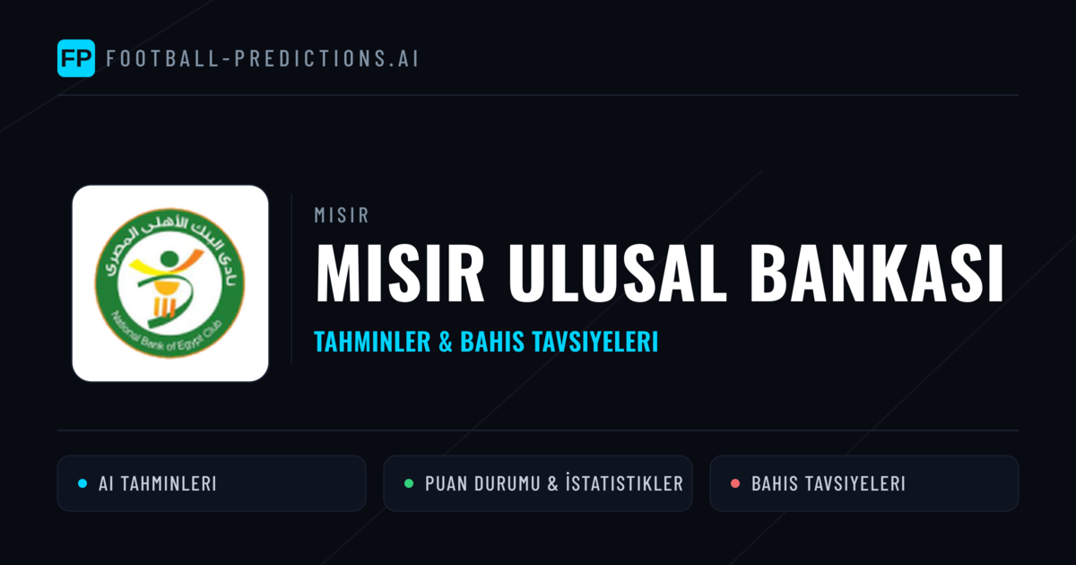 Mısır Ulusal Bankası Tahminleri & İstatistikler