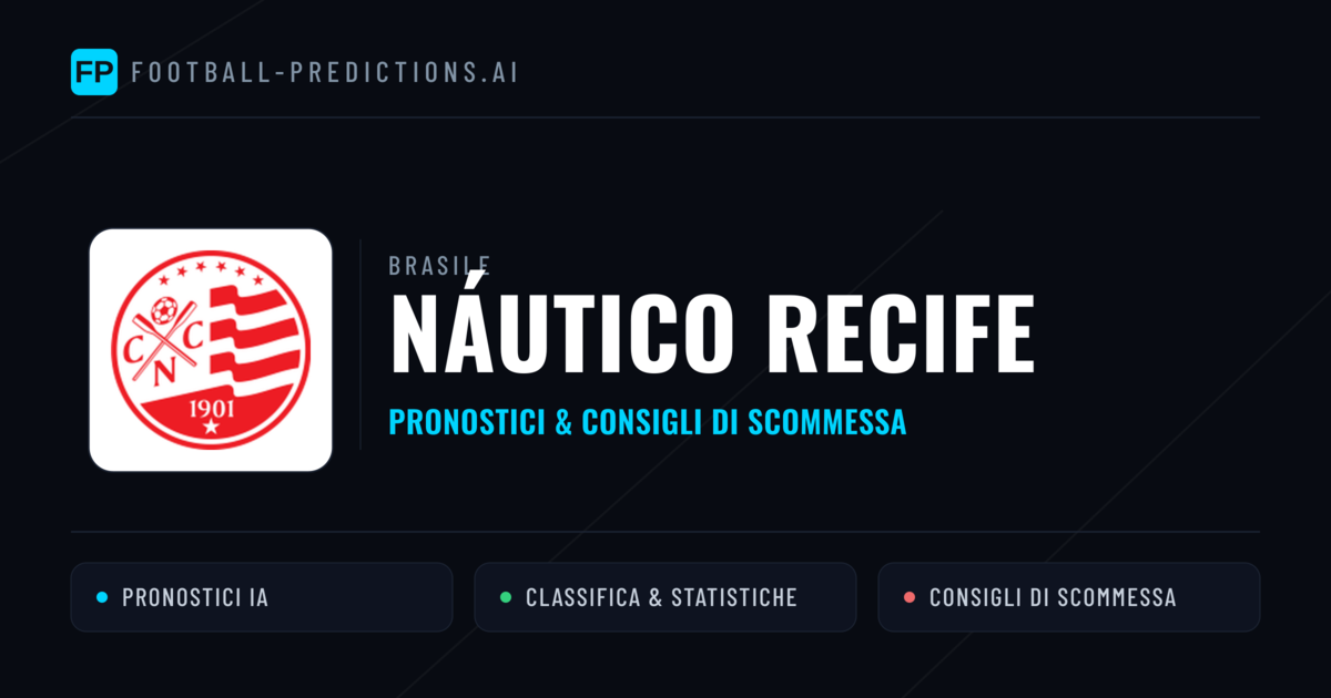 Pronostici e Statistiche Náutico Recife